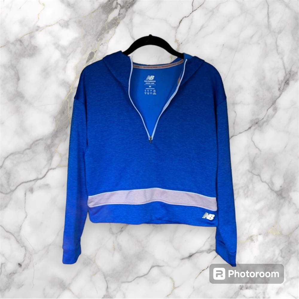 New Balance Hoodie Crop Sweater Zip